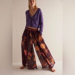 Free People Hey Lover Printed Sleep Pants